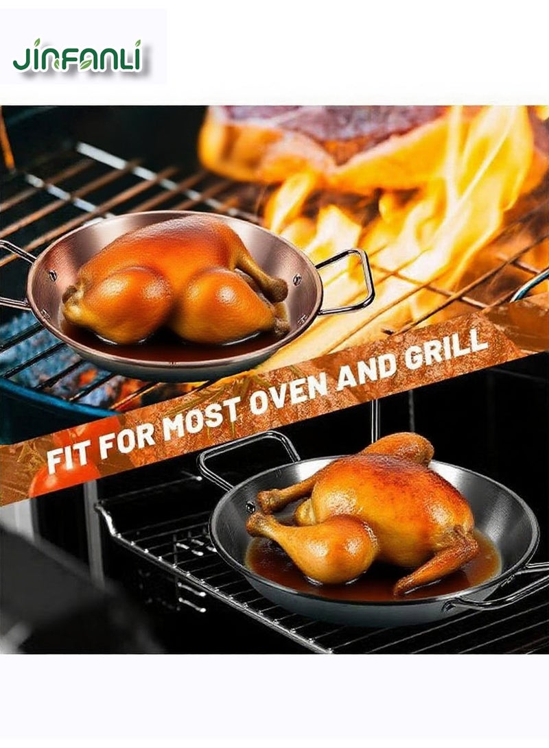 جين فان ل أنا شواية دوارة متعددة الاستخدامات من الفولاذ المقاوم للصدأ - قاعدة 10 بوصات + شوكة 8/10/12 بوصة - للحوم البقر/الدجاج/الضأن - Image 4